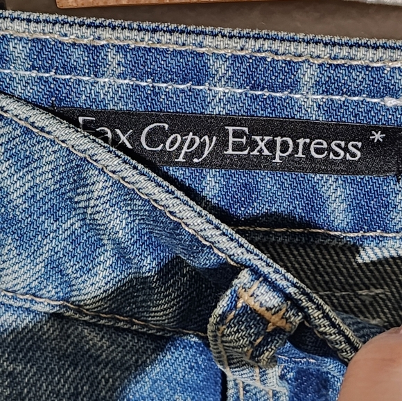 Fax Copy Express Classic Blue Women's Jeans - Picture 4 of 7
